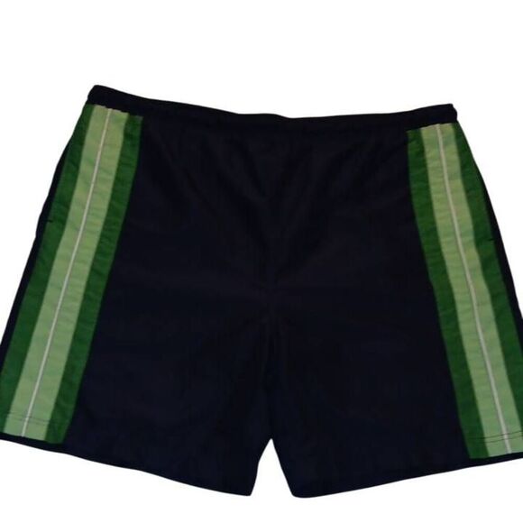 Cremieux Swim Shorts for Men Size XL  Navy & Green lined swim/board shorts Lengt - Picture 3 of 6